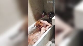 I love screwing my girlfriend in the bathtub cuz of her petite snatch