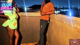 Neighbors hook up on the rooftop terrace n swap head games during houseparty her dude was busy downstairs gambling