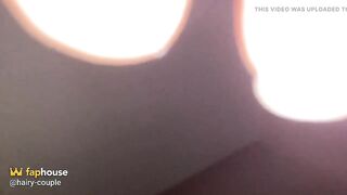 Watching TV with Own Porn and Getting Super Hard to Screw Curly Twat