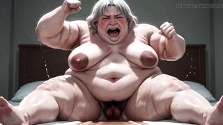 Corpulent big beautiful woman Unshaved Bush Masturbation - Juicy Bushy Snatch Rubbing & Creamy Climax