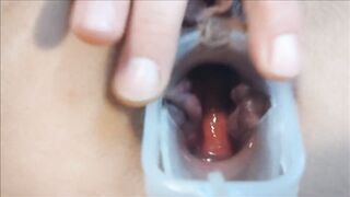 Speculum in my butt close up and snatch playing soaked palpitating orgasms