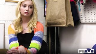 The Robin Hood Thief: Golden-haired Shoplifter Lexi Lore Makes A Deal With Officer Mancini