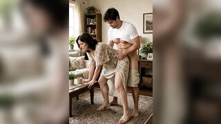 hawt aged woman screw hunk ai sex at home fake