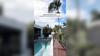 Breasty Brunette hair Jade Blair Shows Off Bikini Body