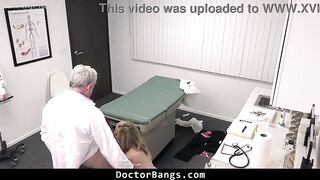 Slutty Nurse And Doctor Treat A Petite-Titted Patient With Their Weenies