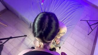 kriexxx does deepthroat for her sister-in-law