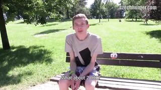 CZECH HUNTER - Recent of a break up amateur man takes a large facial