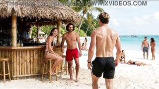 Cuckold spouse watches his hotwife banged at a beach - Teaser ( AI Generated )