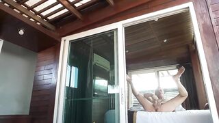 toejober watches granddad's immodest footjob live