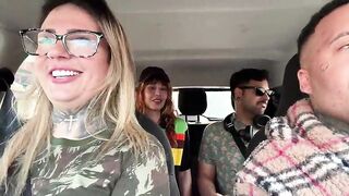 Unprecedented fast food worker becomes a porn actress! And we called a follower to screw and suck her off inside the car in public.
