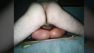 CREAMPIE - White Curly Ramrod POUNDING Black Vagina
