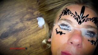 Dutch Cumslut Likes Cum in Eyes!?????