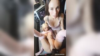 Succubus Becky & Her Floozy Ally Pose Their Booties Whilst That babe Trains Your Wang To Build Giant Cum Loads That babe Can Gulp
