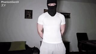 Sexy homo personal coach POV – This guy notices u staring at his bulge and cums in your face.