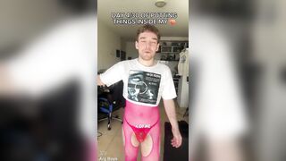 Cute Femboy in Fishnets Bangs his Bubble Booty and Groans - 4/thirty Days Anal Defiance