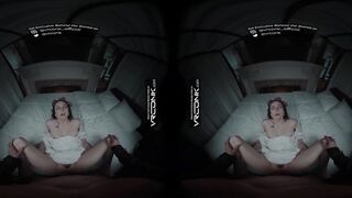 VR Conk: Hawt Brunette hair Ellen Hutter Sucks and Rides a Biggest Wang in Nosferatu Cosplay Parody - VR Porn