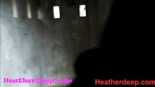 HD Heather Unfathomable explores trail in jungle and get creamthroat