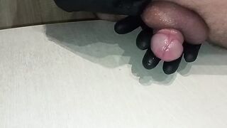 Boiled chicken egg in white rectal hole!