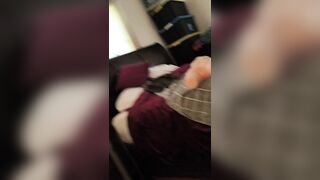 Sexy muscle dude nearly caught banging silicone sex doll