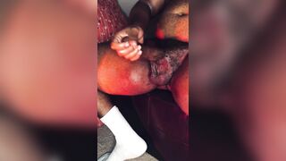Thick Grilling Sexy Ebony Meat Groans and Nuts