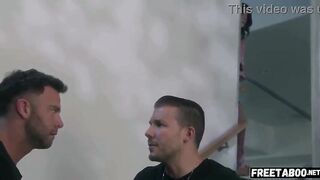 Golden-haired Hotwife SPITROASTED And CREAMPIED By Her Hubby And His Ally