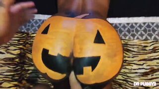 I spent Halloween night at my step cousin's abode playing with his shlong.
