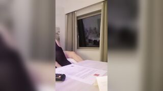 MASSIVE SPUNK FLOW! Amateur Hotel Sextape - Dual Camera Angles