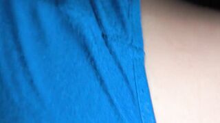 Quiet morning sex with a throbbing creampie inside her moist twat