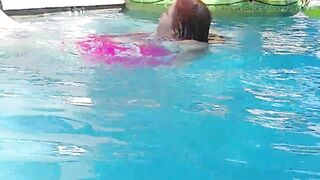 Gracious Harry and Sex Large Gal Nurse Vicki Do Some Below Water Exercises!