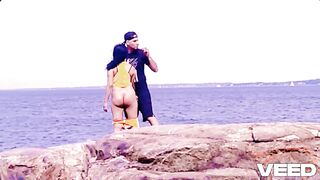 FISHER STUD FINDS HIS BOY-FRIEND Public Exposed Beach Fisherman Walks Up To Black mother I'd like to fuck For Romance