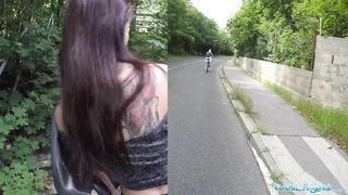 Public Agent Lost Tourist Screwed outside beneath a Bridge