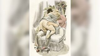 Vintage retro classical hardcore banging and blow job hardcore sex perversions