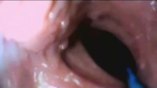 Schlong Cums in Snatch (Inward View)