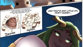 A gigantic Palutena - Ch01 - Giantess Growth comics comic