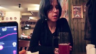 I took control of my stepsister's sex tool in the bar and brought her to climax.