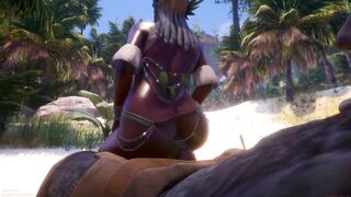 Gratifying the taskmaster with a biggest knob CG