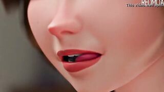 Tia ajudando na lição de casa.