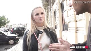 Nice-Looking Kate Sky one way mirror bang at the public