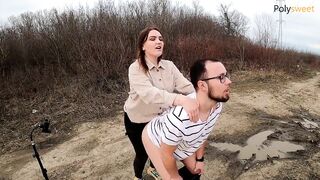 My doxy screamed loudly, so this babe ate cum