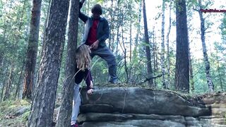 I banged a stranger in the woods to aid her – public sex