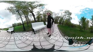 Public upskirt VR clip by Jeny Smith