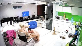 The Tattooed Sexy Blond Short Haircut Mother I'd Like To Fuck Sweetheart Has Kitchen Sex