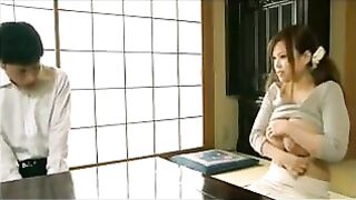 Shy student gets milk after school