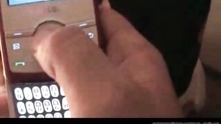 Pussive cuckold sissy watching two BBC bulls bang his hawt wife