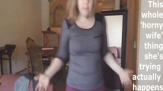 A handyman handles the housewife.