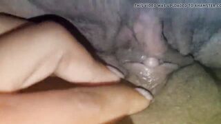 Black clitoris on clitoris cum