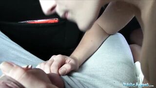 Public Agent Hawt teacher Agnes White screwing in a car for e