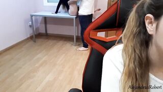 MIENTRAS MI HERMANA ESTUDIA , YO FOLLO A SU NOVIO CALIENTE