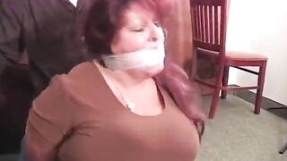 Elane once more booty drilled, tied and gagged