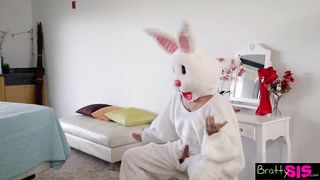 Wicked easter egg hunt with glad end for disguised stepbrother